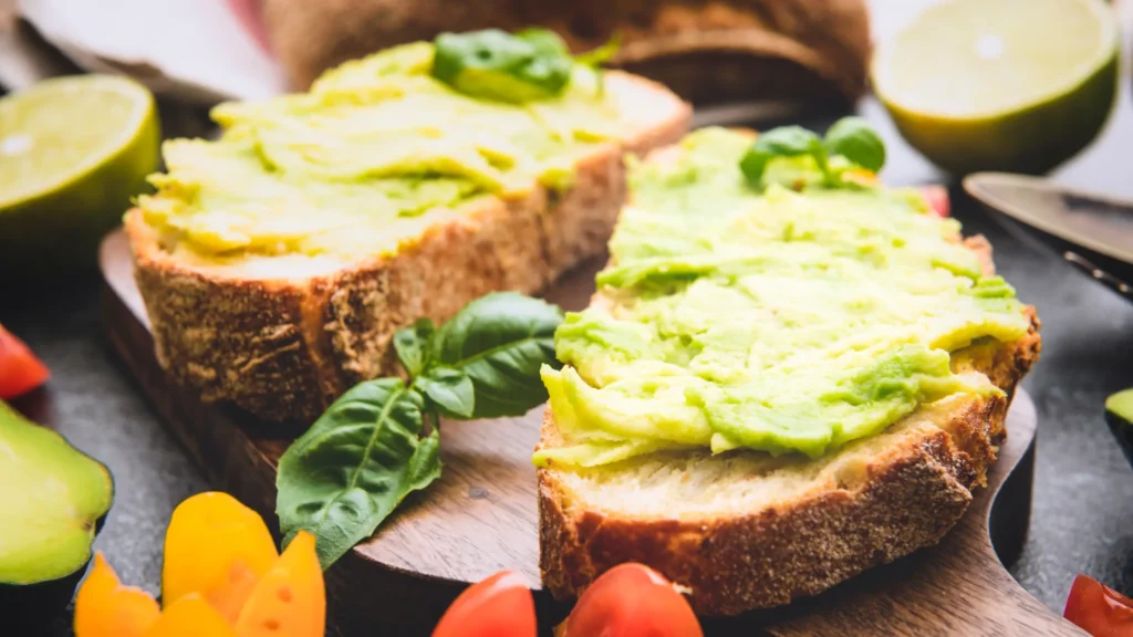 Avocado Toast on Whole Grain Bread